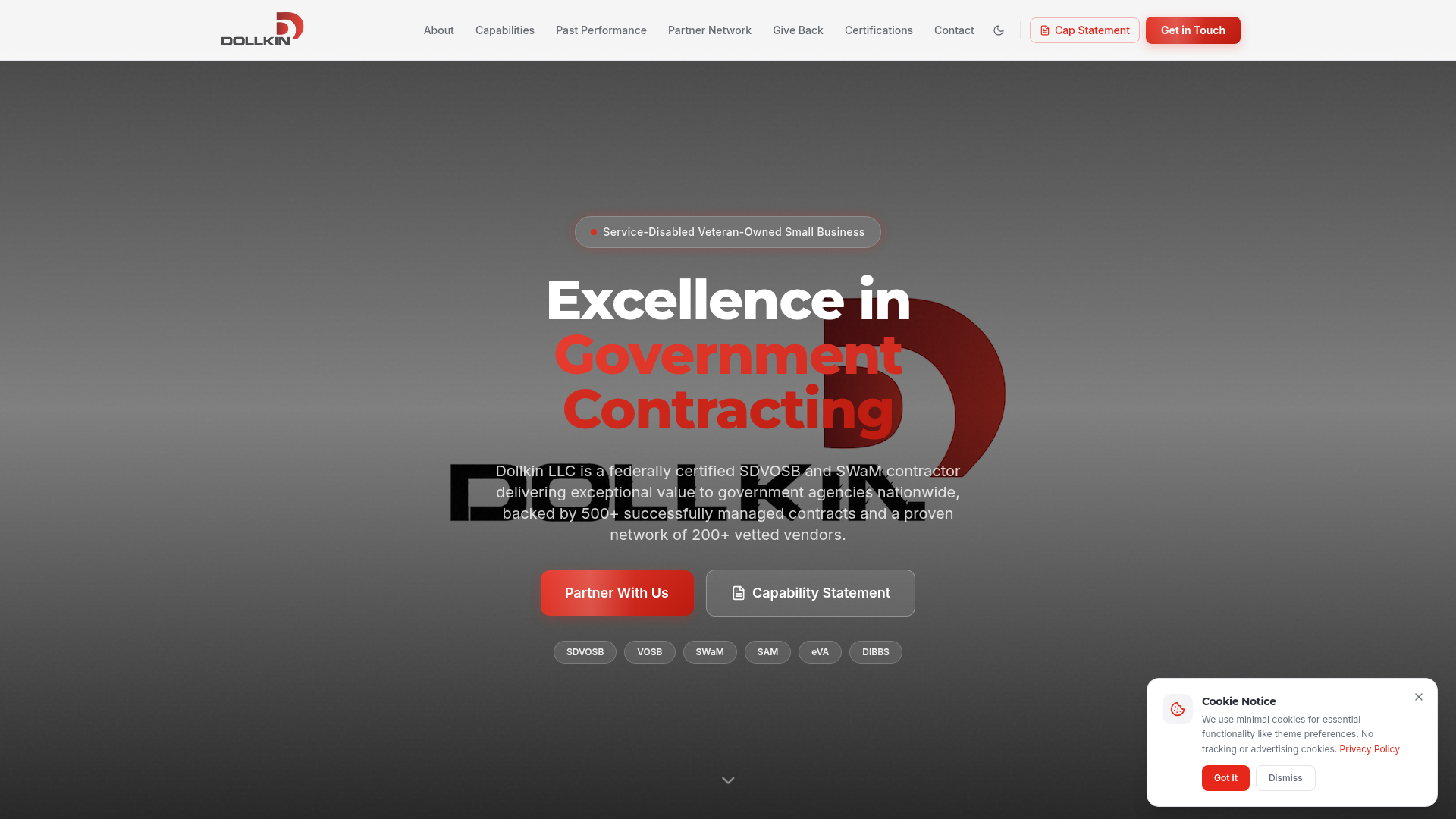 Dollkin LLC | IMPACT GovCon CRM