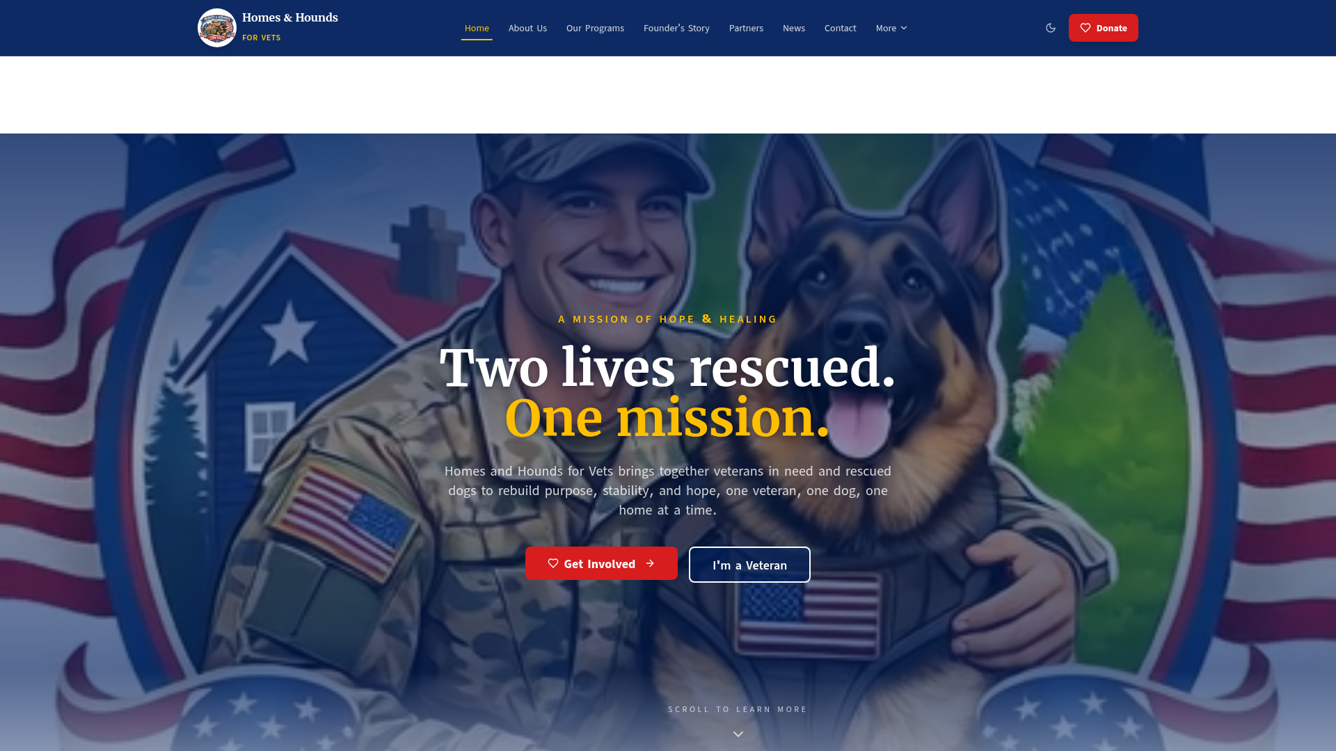 Homes and Hounds for Vets